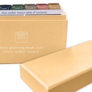 slow cooker recipe series box and cards